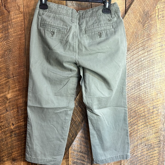 Eddie Bauer Olive Green Legend wash capris Size 0 Petite - Picture 6 of 9